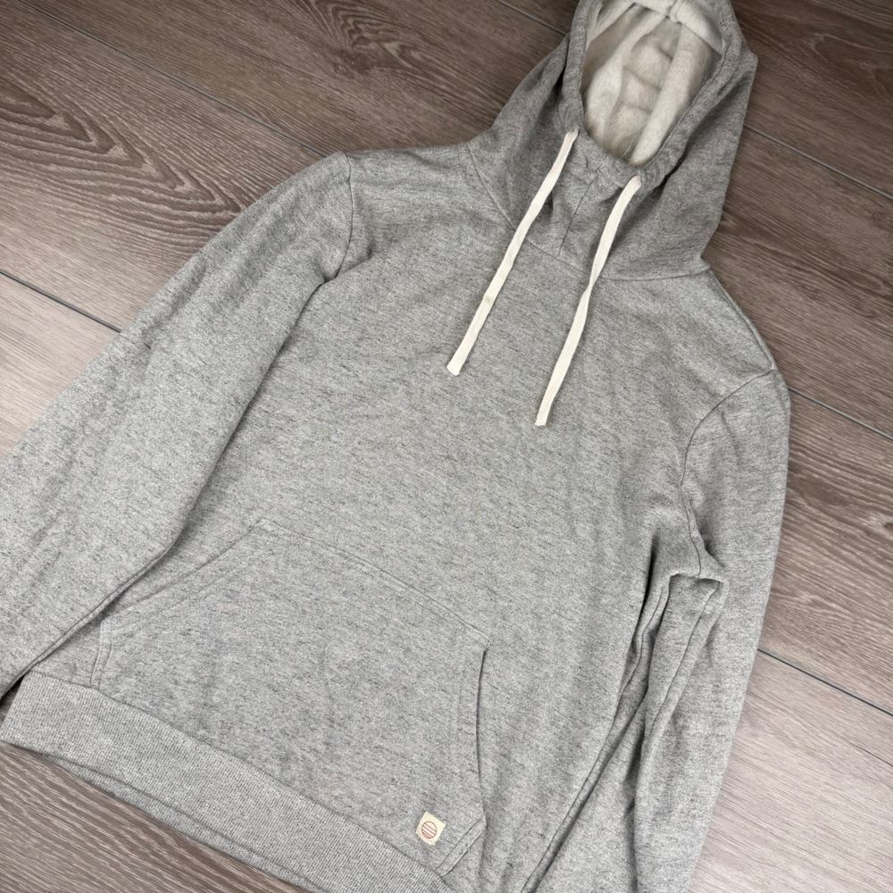 Marine Layer Mens Hoodie Pullover Kangaroo Pocket Gray Small